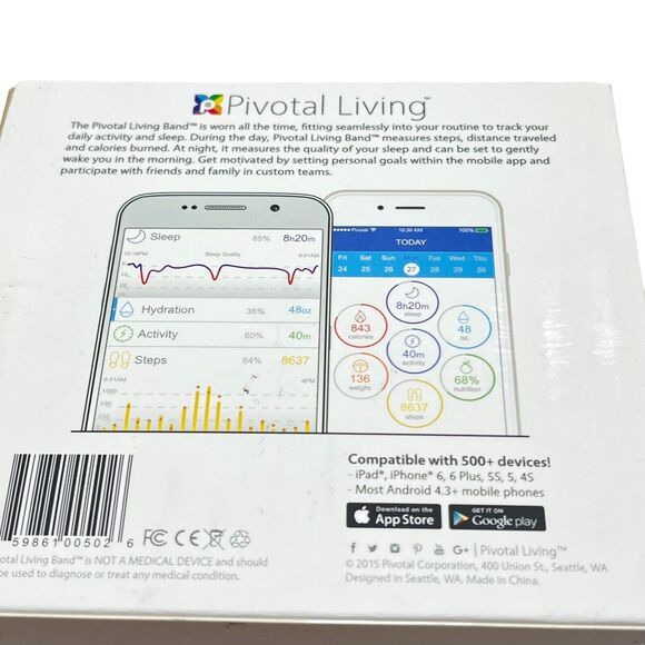 Activity Tracker Pivotal Living Band - Bluetooth Activity + Sleep Wristband - Picture 5 of 16